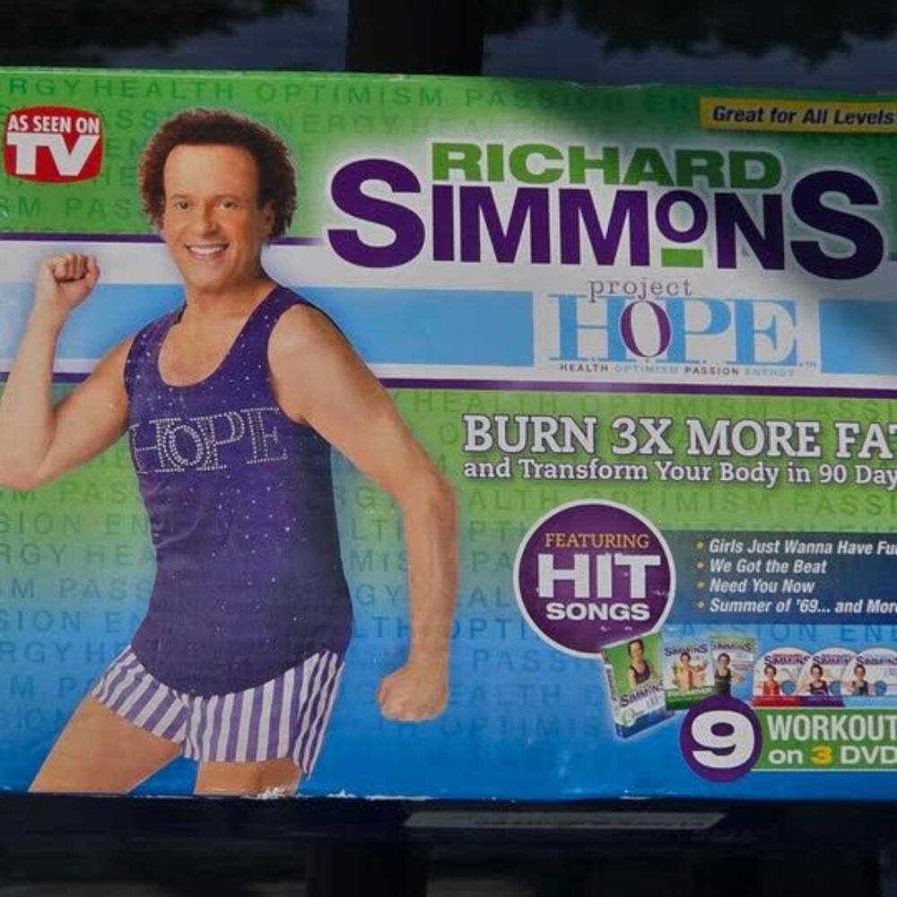 Richard Simmons Project H.O.P.E. 9-Workout DVD Set Plus Bonus Discs Open Box